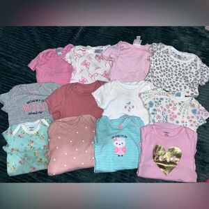 Assorted Baby Onesies in Pink and Blue